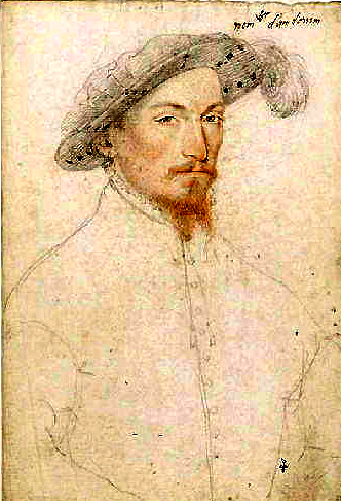 Paul d'Andouins - Portrait par François Clouet - en 1540